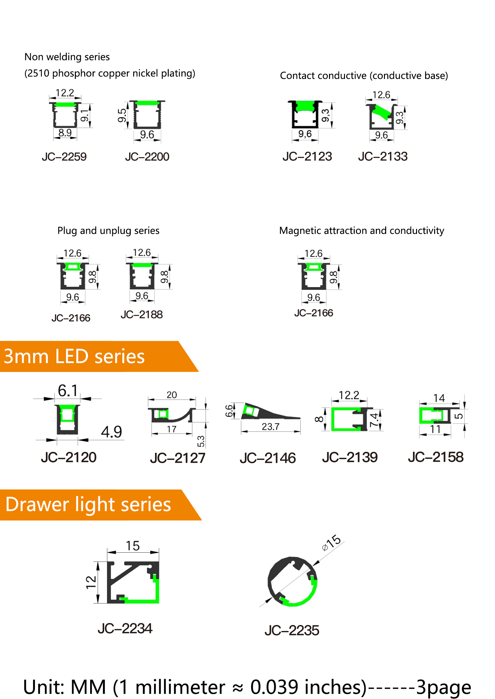 Aluminum lighting material 3