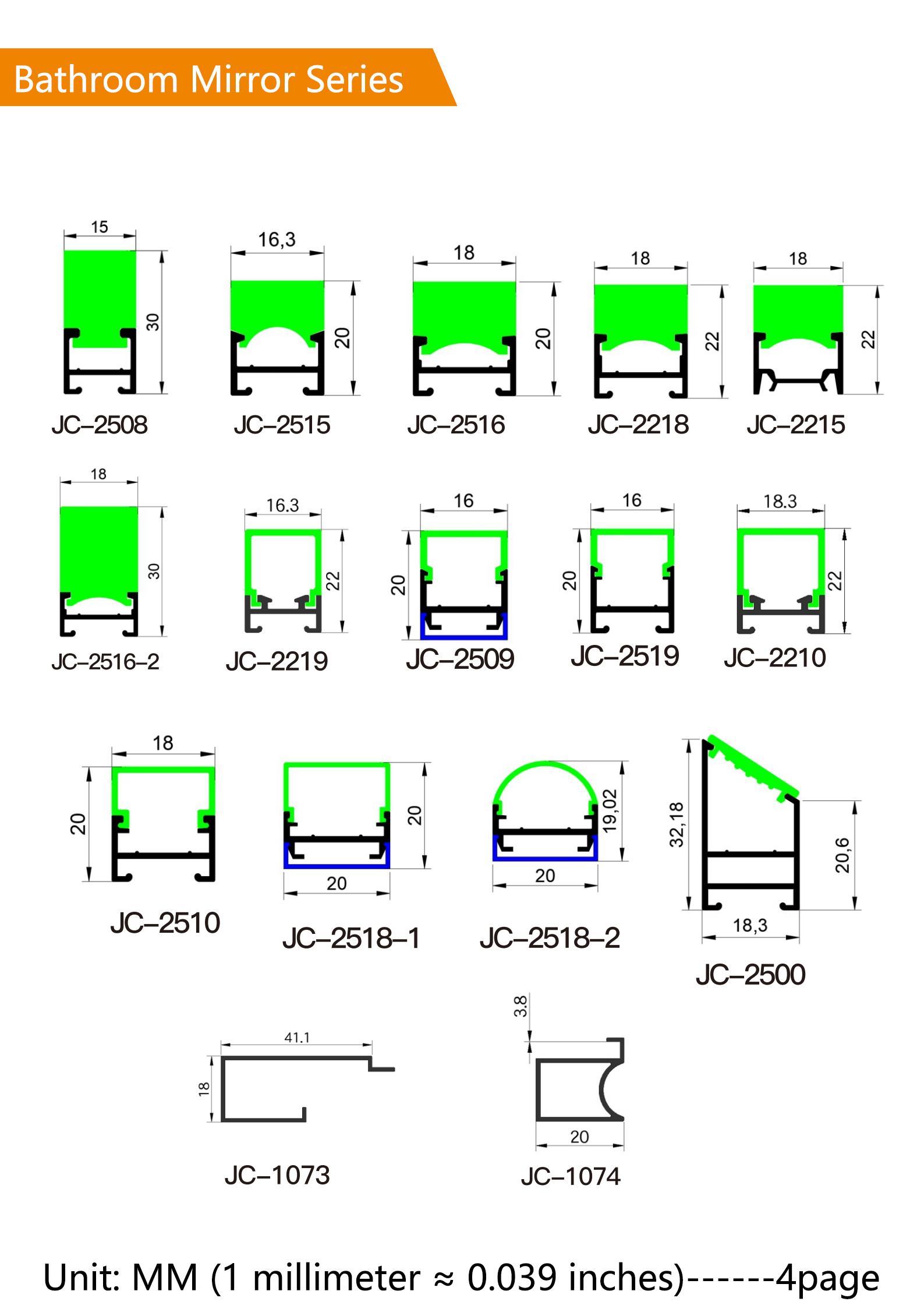 Aluminum lighting material 4