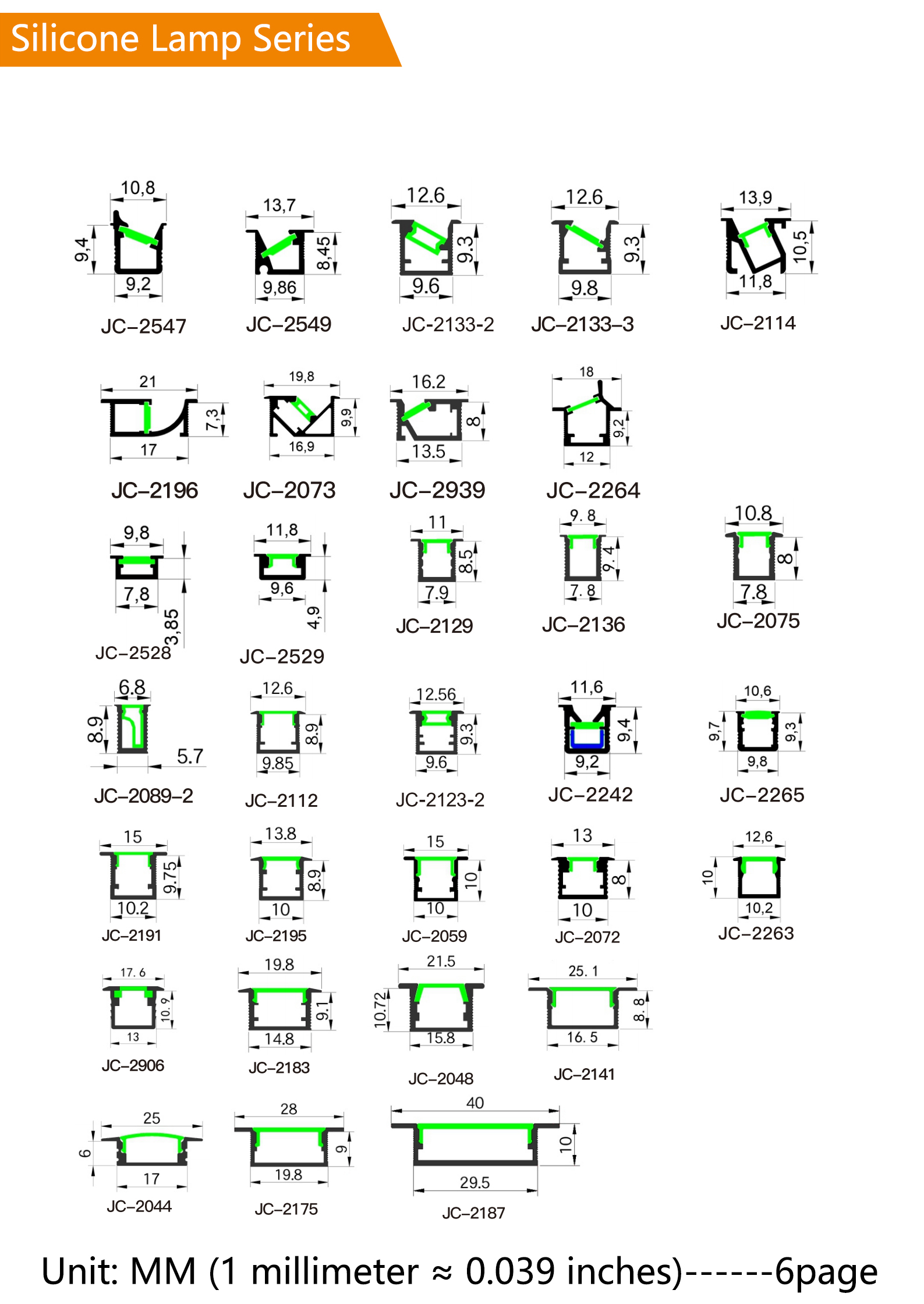 Aluminum lighting material 6